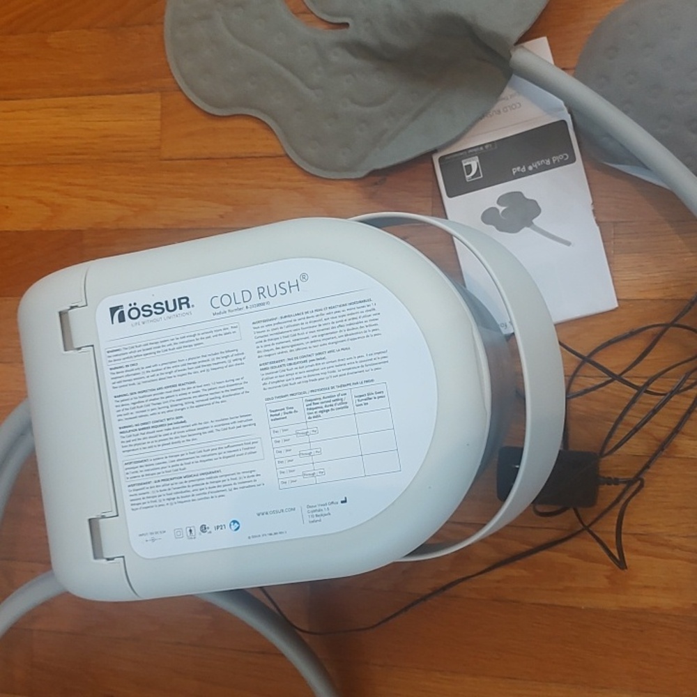 Ossur Cold Rush Cold Therapy System Machine Injury With Knee Pad - Picture 2 of 4